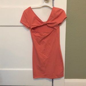 Cute body con dress with bow in back